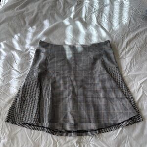 Tommy Hilfiger Navy and White Gingham Skater Skirt